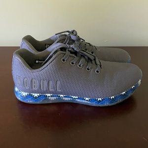 NoBull Dark Grey Blue Patchwork Trainers